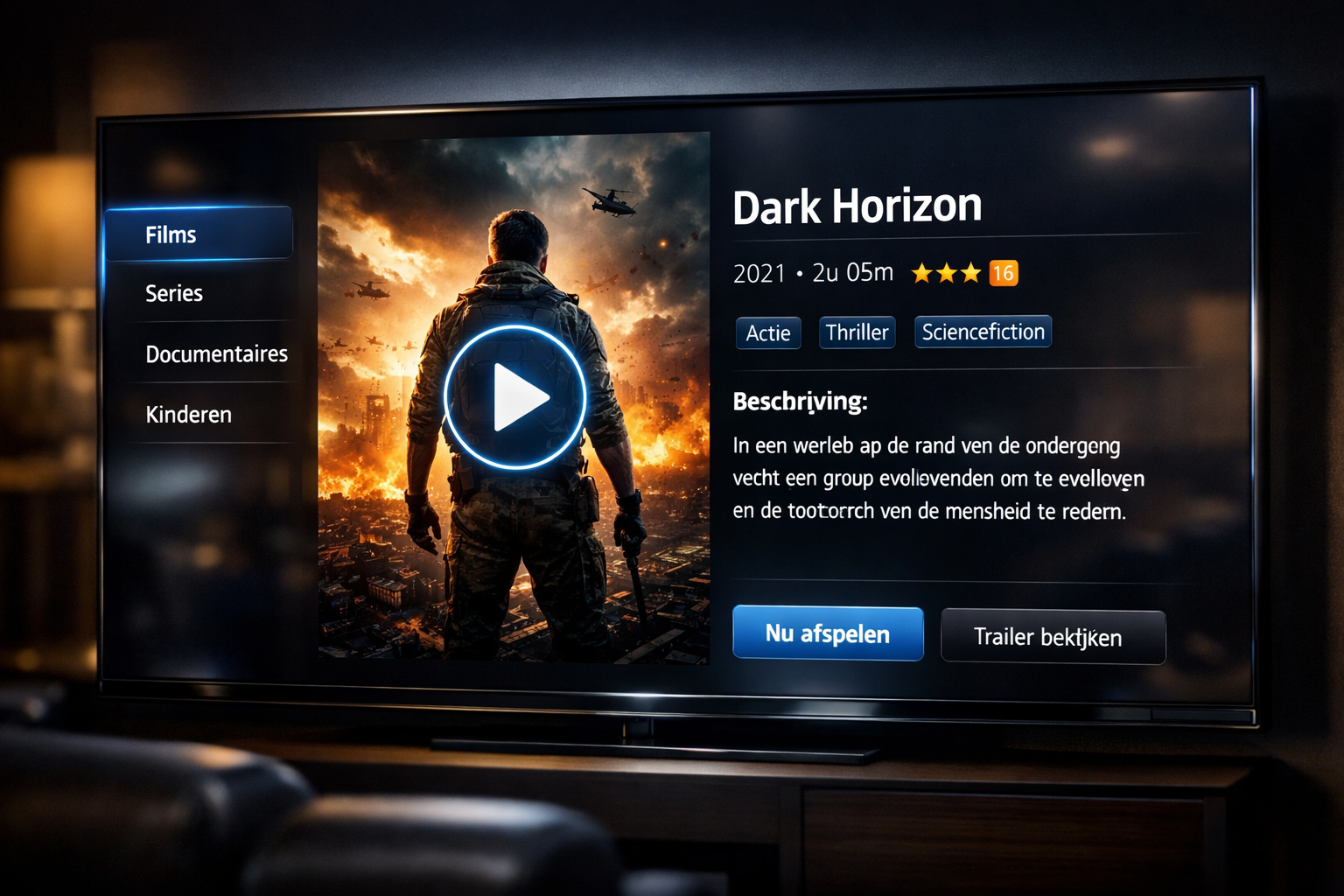 IPTV VOD gebruiken in IPTV app op Smart TV