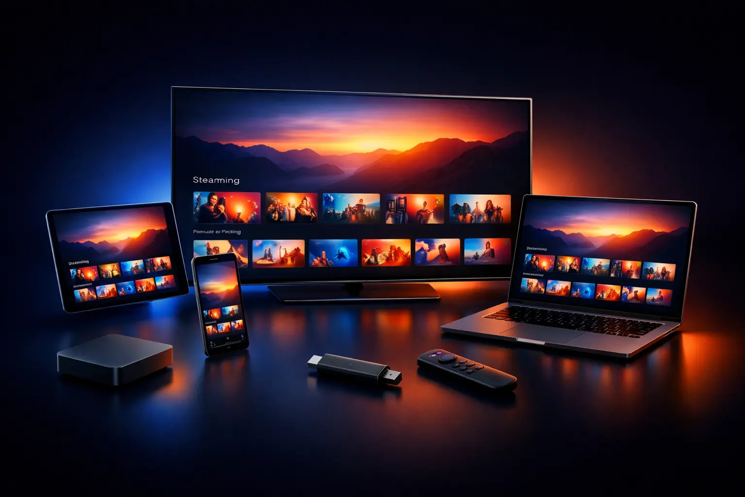 IPTV Abo auf allen Geräten - Smart TV Smartphone Tablet